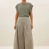 Sagi Poplin Pants - Seagrass