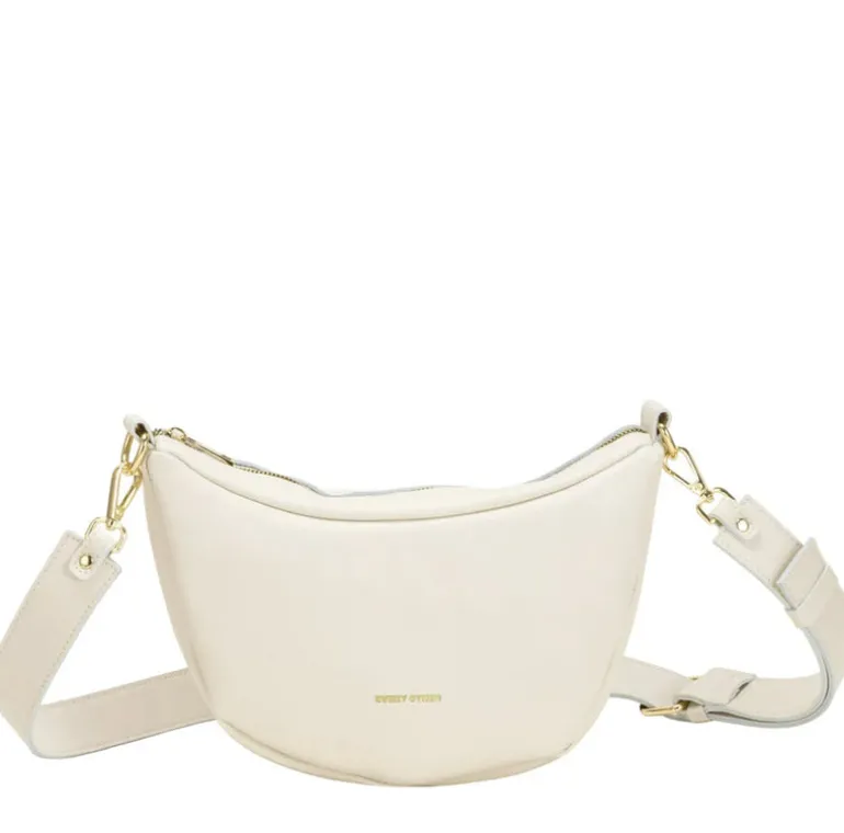 Scoop Top Cross Body Bag - Off White