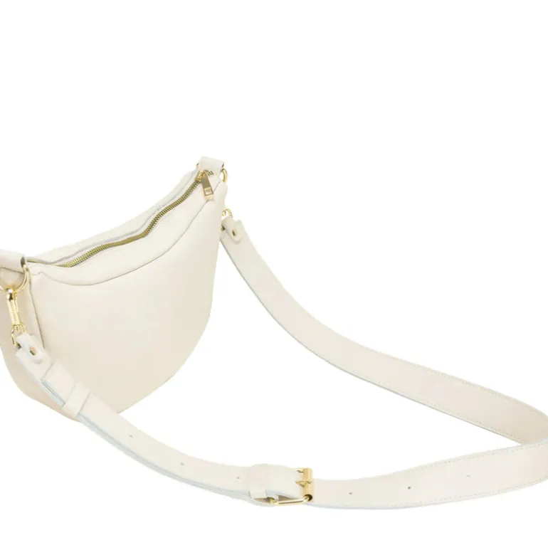 Scoop Top Cross Body Bag - Off White