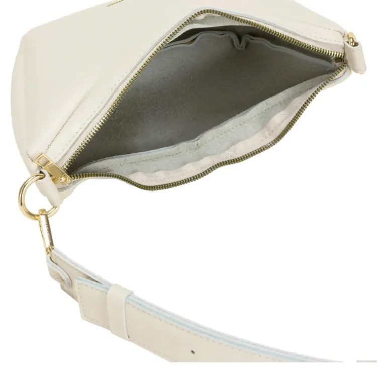 Scoop Top Cross Body Bag - Off White