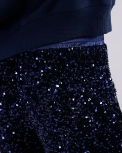 Sequin Pants - Midnight Blue