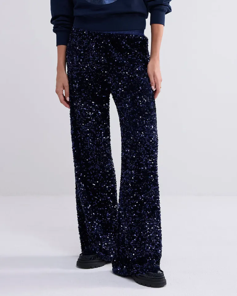 Sequin Pants - Midnight Blue