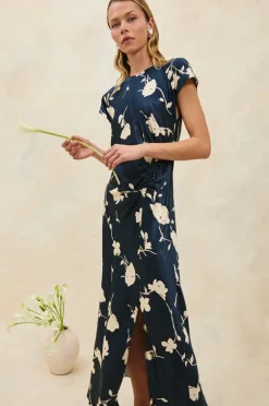 Serenity Dress - Midnight Roses