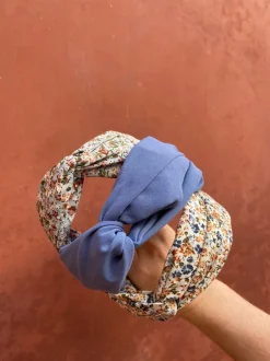 Sheffield Flower Headband - Blue Peach