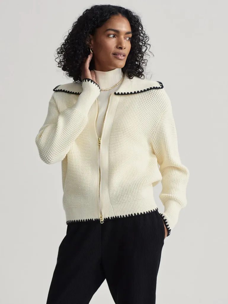 Sibley Soft Knit Jacket - Egret