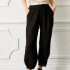 Sicily Linen Pants - Black