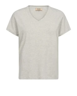 Sienna V-SS Tee - Ecru
