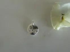Silver Plain Disc Charm