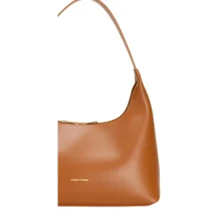 Single Strap A-Line Curved Top Shoulder - Tan