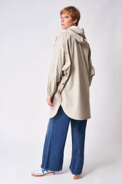 Sky Poncho - Stone Grey