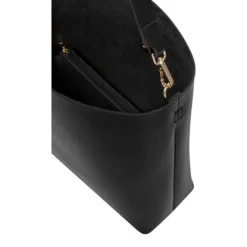 Small Portrait Tote With Pouch - Black