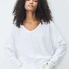 Sonoma V-neck T-shirt - Blanc