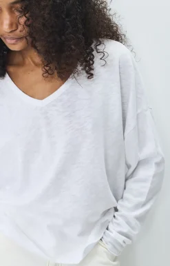Sonoma V-neck T-shirt - Blanc