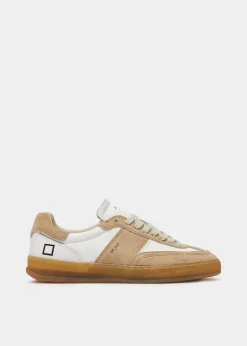 Sporty Calf Trainer - White Beige
