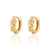 Stardust Huggie Earrings - Gold