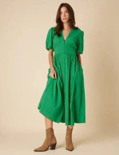 Starlight Midaxi Dress - Green