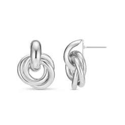 Statement Interlocking Earring - Silver