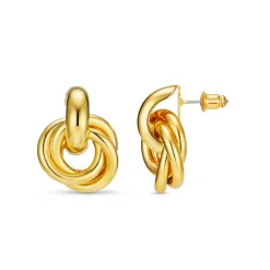 Statement Interlocking Earring - Gold