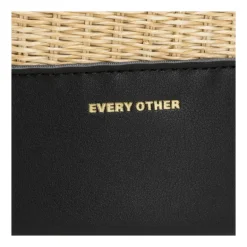 Straw Grab Bag - Black