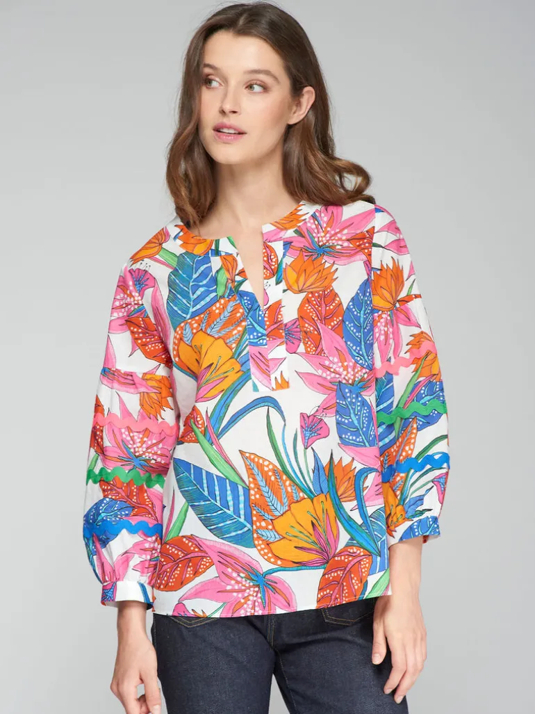 Suri Blouse - Tropical Print