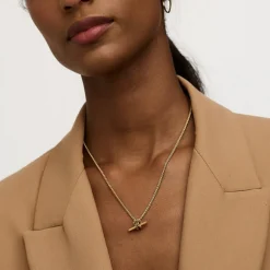 T-Bar Chain Knot Necklace