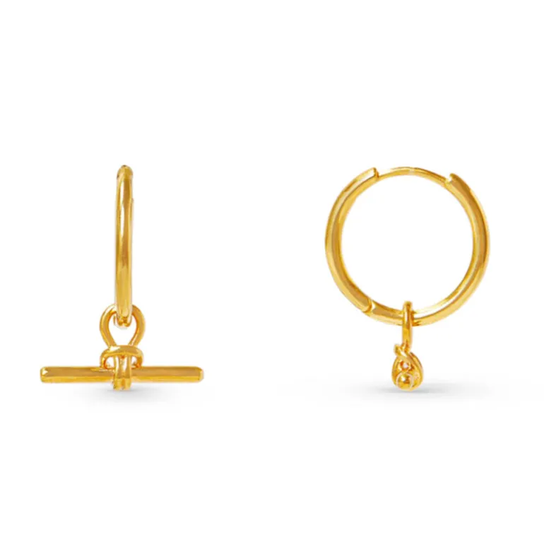 T-Bar Knot Small Hoop