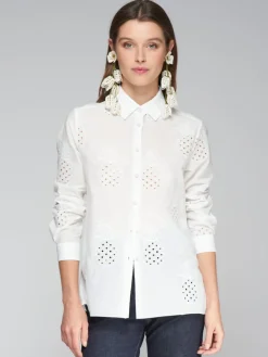 Tea Shirt - White Pineaples