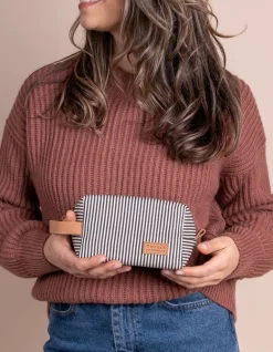 Ted Travel Case Small - Cotton/Camel