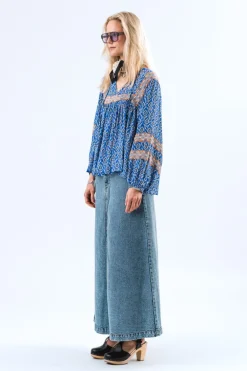Teel Blouse LS - Blue