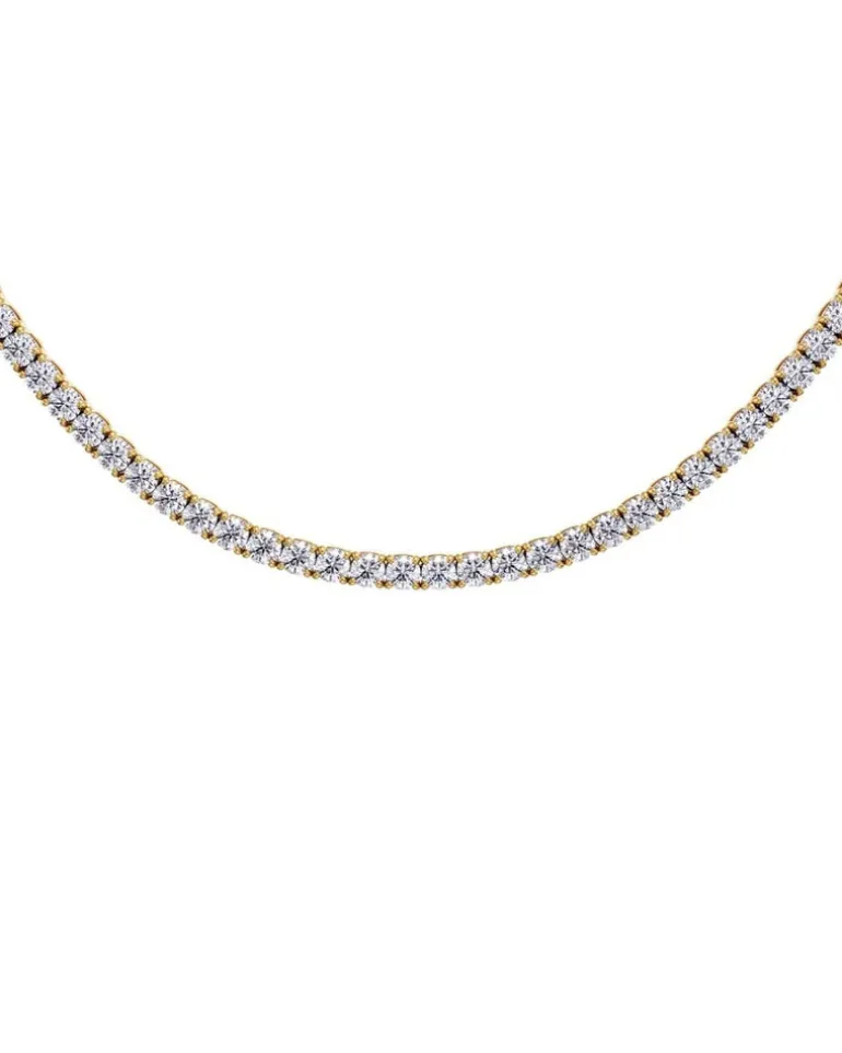 Tennis Necklace Gold