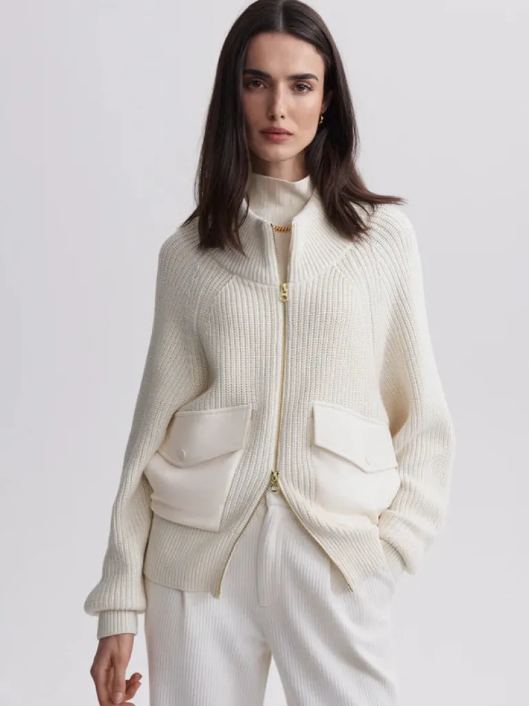 Tessa Knit Jacket - Egret