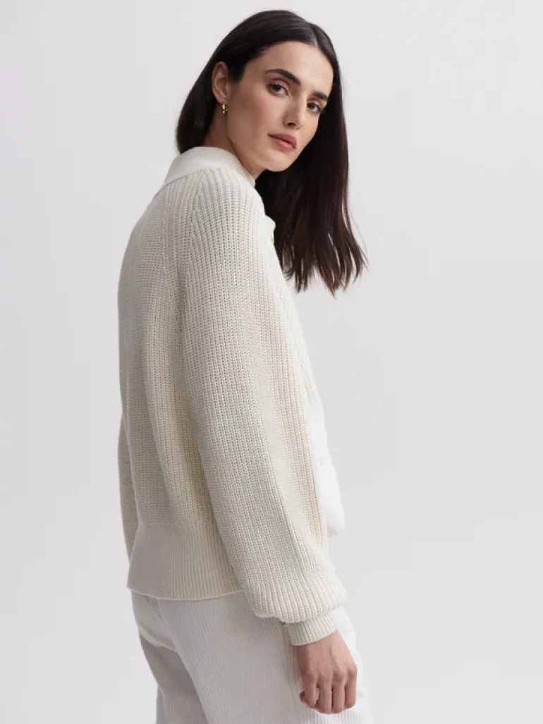 Tessa Knit Jacket - Egret