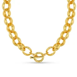 Textured Jumbo Link Necklace