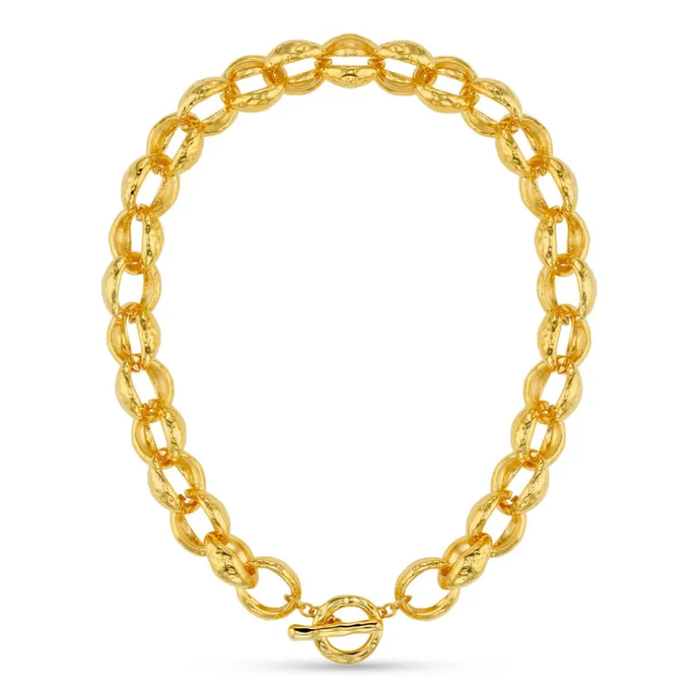 Textured Jumbo Link Necklace