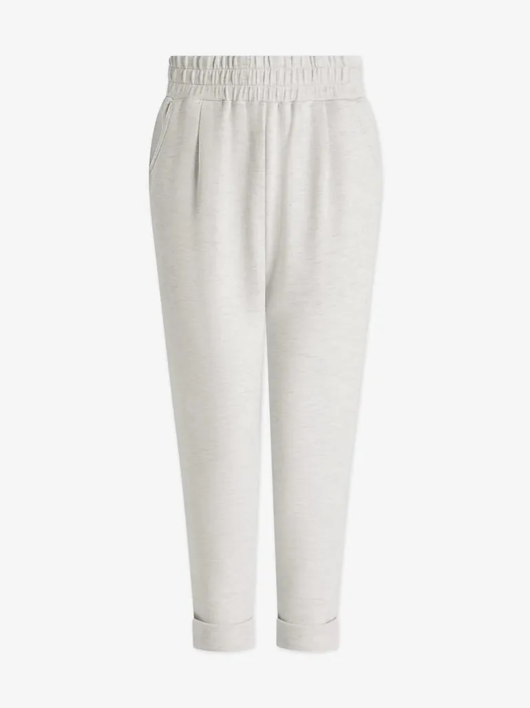 The Rolled Cuff Pant 28.5 - Ivory Marl