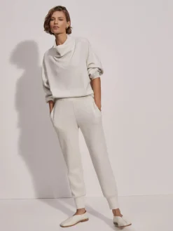 The Slim Cuff Pant 27.5 - Ivory Marl