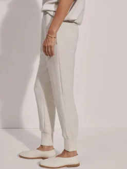 The Slim Cuff Pant 27.5 - Ivory Marl