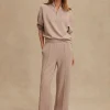 The Wide Leg Pant 30 - Taupe Marl