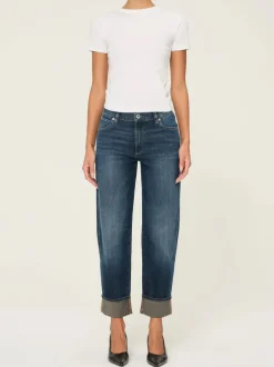 Thea Boyfriend Jean - Bluffview Cuffed
