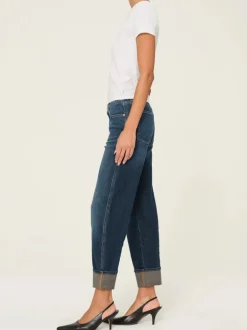 Thea Boyfriend Jean - Bluffview Cuffed
