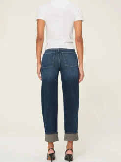 Thea Boyfriend Jean - Bluffview Cuffed