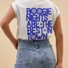 Thelma Boogie Nights Top - Light Grey Melee