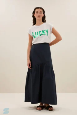 Thelma Lucky Top - Light Grey Melee