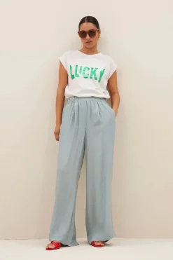 Thelma Lucky Top - Light Grey Melee