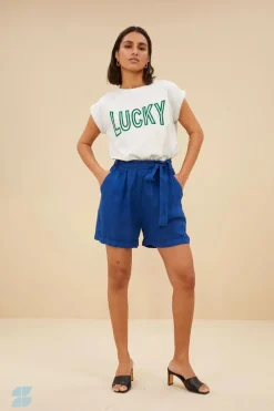 Thelma Open Lucky Top - Light Grey