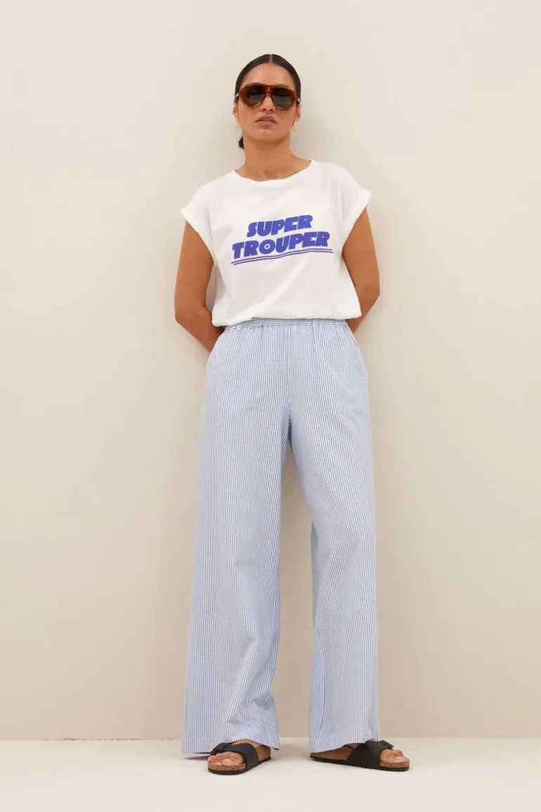 Thelma Super Trouper Top - Off White