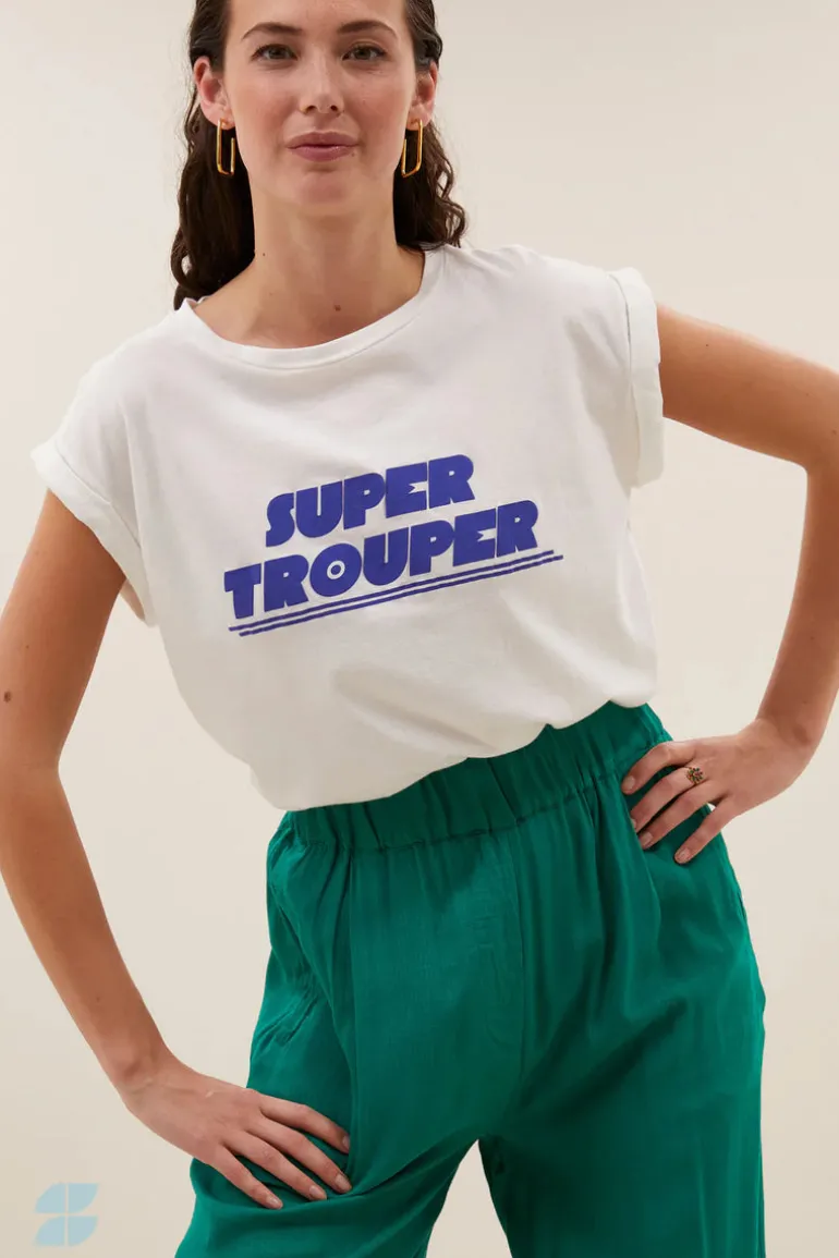 Thelma Super Trouper Top - Off White