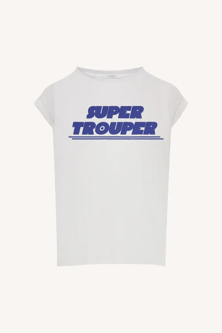 Thelma Super Trouper Top - Off White