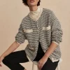 Tidewell Textured Knit Jacket - Birch Multi Stitch