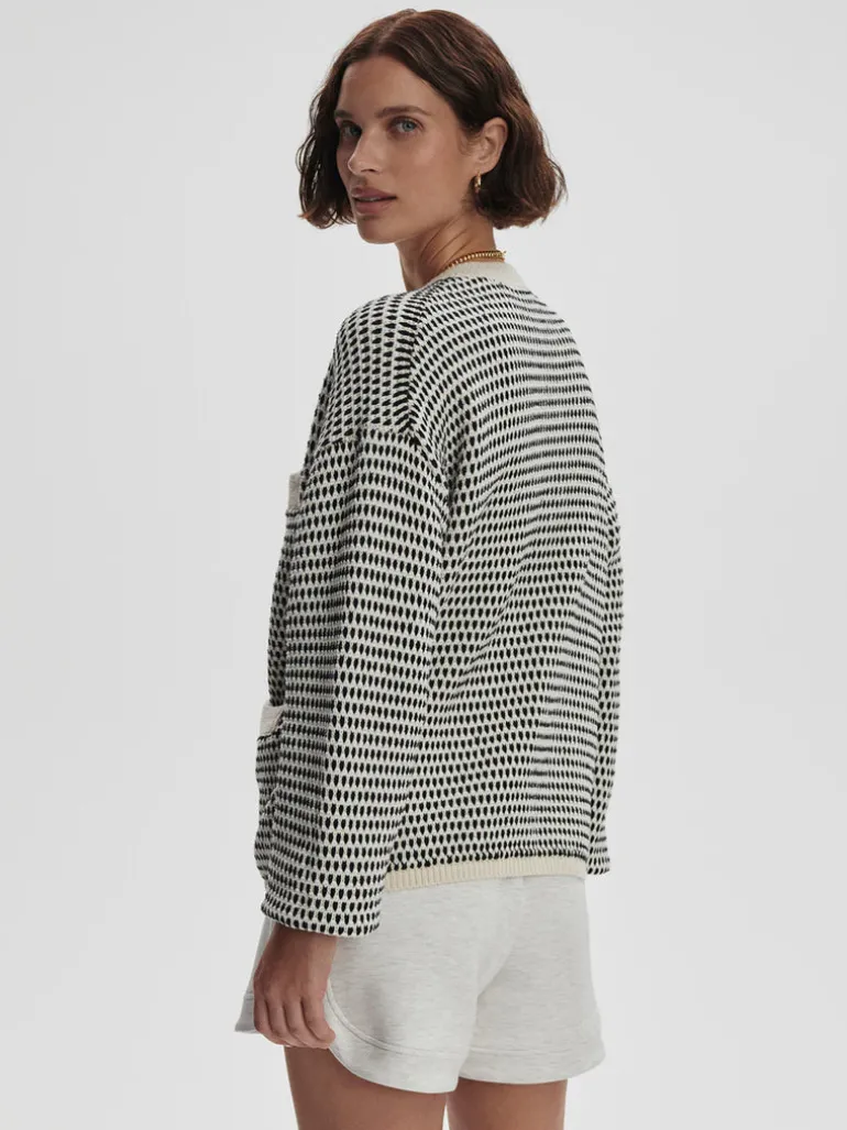 Tidewell Textured Knit Jacket - Birch Multi Stitch